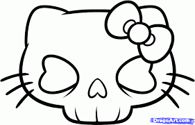 How do you draw a cartoon cat? Easy To Draw Hello Kitty Coloring Home