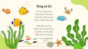 Bài thơ: "Rong và cá" | Mầm non 10A