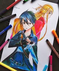 Sword Art Online Asuna Kirito Anime Art Sword Art Online Asuna