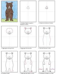 Tutorial Per Disegnare Un Orso Disegni Facili Da Copiare Per Bambini Spiegazione In Otto Step Disegni Facili Arte Degli Orsi Disegni
