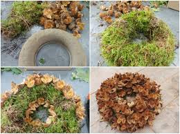 Basteln Mit Bucheckern Kranz Anleitung Moos Basteln Wichtel Basteln Mit Naturmaterialien