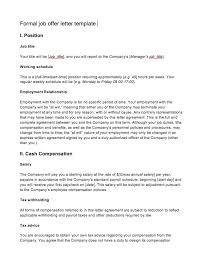 Job Offer Letter From Employer To Employee Top Form Templates