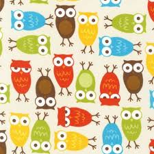 This Fun Print From Urban Zoologie Is A Big Hit With Images Owl Fabric Laminated Cotton Fabric Oil Cloth
