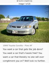 Fortunately, there are still a number of ae86s out there if you're one of those people, then this week's craigslist hidden treasure should be quite appealing. Best Toyota Craigslist Toyota Corolla For Sale By Owner