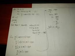 A = 5 dan b = 6, maka : Suku Pertama Dan Suku Terakhir Suatu Barisan Aritmatika Berturut Turut Adalah 5 Dan 50 Jika Jumlah Brainly Co Id