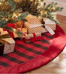 Festive Red Buffalo Check Tree Skirt Buffalo Plaid Christmas Pottery Barn Christmas Decor Buffalo Check Christmas