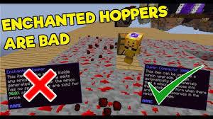 Why You Should Not Buy Enchanted Hoppers Hypixel Skyblock Youtube