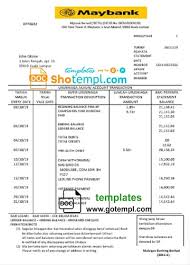 Companies can select individual credit limits for each card and review individual statements after each bill cycle. Malaysia Maybank Bank Statement Template Word Format Doc Shotempl Com Templates Statement Template Bank Statement Templates
