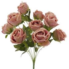 Shop for your favorite foam flowers with stems. Vintage Pink Dusty Mauve Rose Bouquet Artificial Flowers Sweet Party Supplies