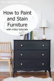 I prefer latex paint for furniture but not all latex paints are equal as shown in the comparison post above. How To Paint And Stain Furniture With Videos The Weathered Door
