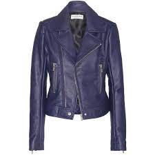 Balenciaga Leather Biker Jacket Balenciaga Leather Navy Leather Jacket Blue Leather Jacket