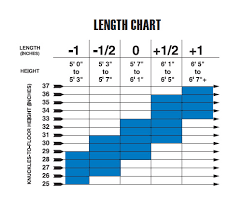 54 skillful driver shaft length chart