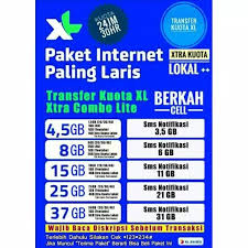 Selain kuotanya besar, membeli paket data xl 12 . Jual Transfer Kuota Xl Xtra Combo Lite Xcl 4 5 Gb Kab Lombok Timur Toko Pulsa Server Tokopedia