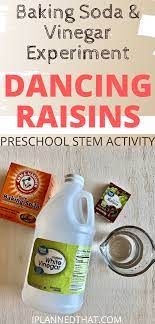 Baking Soda Vinegar Experiment For Preschoolers Dancing Raisins Baking Soda Experiments Baking Soda Vinegar Dancing Raisins