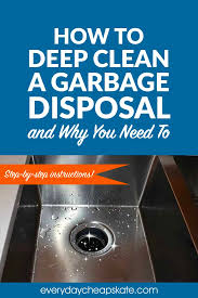 The Garbage Disposal Collects Germs From Raw Food Like Chicken Eggs And Spinach And That Food Can Be Filled With Ha Garbage Disposal Deep Cleaning Cleaning