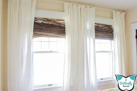 When completing my bedroom this past spring, we removed the wood blinds from the windows and replaced them with bamboo shades, along with drapery panels made with blackout lining for a cozy (dark) night's sleep. Diy Bamboo Shades A Butterfly House