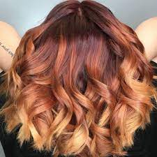 Red Ombre Redken Hair Color Hair Colour Design Beautiful Curls