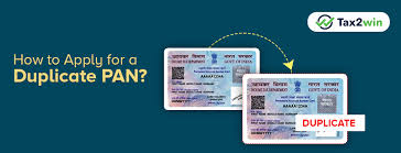 Duplicate Pan Card How To Apply Online For Your Lost Pan Card Tax2win