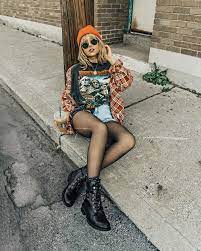 Edgy And Chic Go Hand In Hand In The Icon Boots Nicolealyseee Combat Boot Outfits Combat Boot Outfit Grunge Boots Outfit