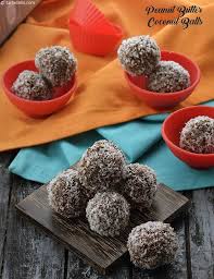 Peanut Butter Coconut Balls Indian Healthy Peanut Butter Coconut Balls Recipe Coconut Peanut Butter Healthy Dessert Healthy Peanut Butter Recipes