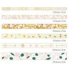 Golden Pink Foil Washi Tape Spark Haven Co Pegatinas Imprimibles Diseno De Pegatina Plantillas Imprimibles