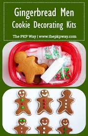 Gingerbread Men Cookie Decorating Kits The Pkp Way Recipe Cookie Decorating Kits Cookie Decorating Gingerbread Man Cookies