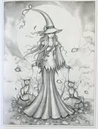 Beautiful witch and her cauldron halloween adult from pagan witch coloring pages for adults. Witch Coloring Pages
