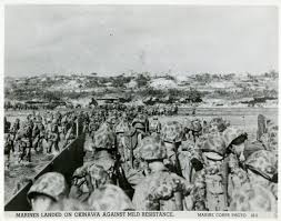 This was war at a level beneath that of animals. Us Marines Exiting A Landing Craft Okinawa 1945 The Digital Collections Of The National Wwii Museum Oral Histories