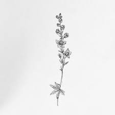 Lil Delphiniums Larkspur Tattoo Delphinium Tattoo In 2021 Larkspur Tattoo Delphinium Tattoo Small Tattoos