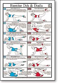 Exercise Dos Donts Fitness Chart F17 Fitness