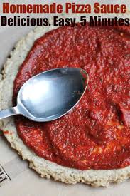 Easy Homemade Pizza Sauce Rezept Selbstgemachte Pizza Rezepte Lebensmittel Essen