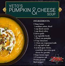 Yeto S Pumpkin Soup From Zelda Recipes Soup Recipes Cheese Soup Recipes