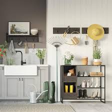 Amazon.com: RiverRidge Afton 4 掛鉤壁掛入口收納衣架衣架- 風化木紋和深棕色掛鉤: 居家與廚房