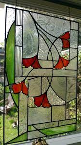 Stained Glass Window Panel With Orange Poppies By Carol G Simply Stunning Stained Glass Window Panel Glass Art Projects Stained Glass Art
