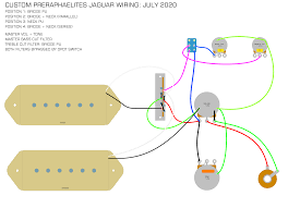 I made a customized diagram of the jazzmaster wiring. Wiring Diagram For A 4 Way Jazzmaster The Gear Page