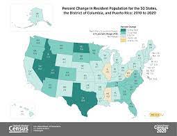 The census recorded a resident popula. 2020 Census Percent Change In Resident Population 2010 To 2020