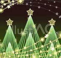 クリスマスツリーイルミネーションイラスト - No: 294717｜無料 ...