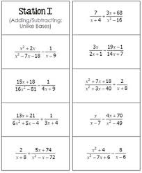 For the short story the moustache by this. Rational Expressions Math Lib By All Things Algebra Tpt