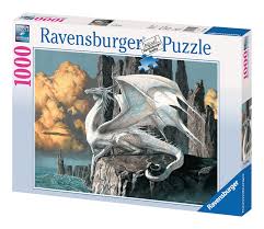 Garden of earthly delights (14831) around the world (17570) venice evening sunset (36524) evening prelude (18016) 9000 pieces $159.00: Ravensburger White Dragon Jigsaw Puzzle 1000 Piece Dragon Puzzle