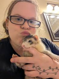 Me and my Rocco ! I've had him for a week. He likes to nibble :)