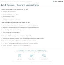 There was something about the clampetts that millions of viewers just couldn't resist watching. Quiz Worksheet Sherman S March To The Sea Study Com