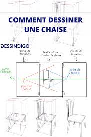 comment dessiner une chaise point de fuite comment dessiner realisation de croquis