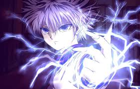 Coolness hair for boys of ridiculousness. Wallpaper Game Lightning Blue Anime Power Short Hair Boy Assassin Asian Hand Flash Action Manga Hunter Japanese Oriental Images For Desktop Section Syonen Download