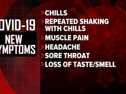 Symptoms can include fever, cough and shortness of breath. Cdc Adds 6 New Possible Symptoms Of Coronavirus Abc News