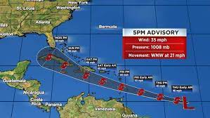It's expected to strengthen and could be near hurricane strength before. Atlantic Disturbance Expected To Become Tropical Storm Elsa