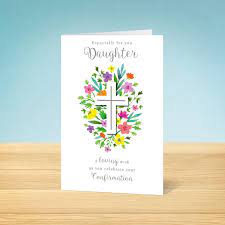 (6) granddaughter confirmation holy spirit red card. Daughter Confirmation Card Garlanna Greeting Cards