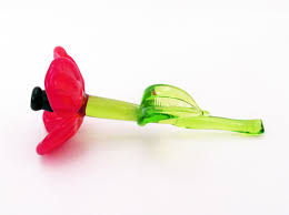 Section dedicated for your corporate gifts, christmas, birthday, wedding favours, for the partner, for yourself or for a special event. Blown Glass Poppy Flower Sculpture Handmade Lon Artmosfair