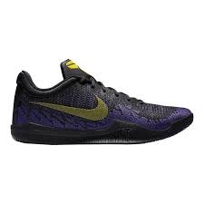 Black And Purple Nike Basketball Shoes Nike Men S Mamba Rage Basketball Shoes Black Yellow Purple With Images Black Shoes Nike Men Nike