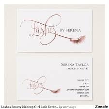 Floral rose gold glitter makeup artist hair salon business card. Lashes Beauty Makeup Girl Lash Extension Elegant Business Card Zazzle Com Beauty Business Cards Lashes Beauty Lash Extensions