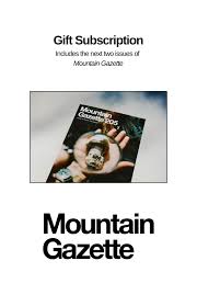 Mountain Gazette Subscription